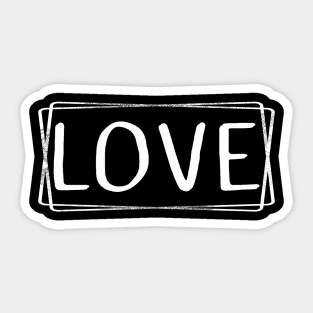 Love abstract Sticker